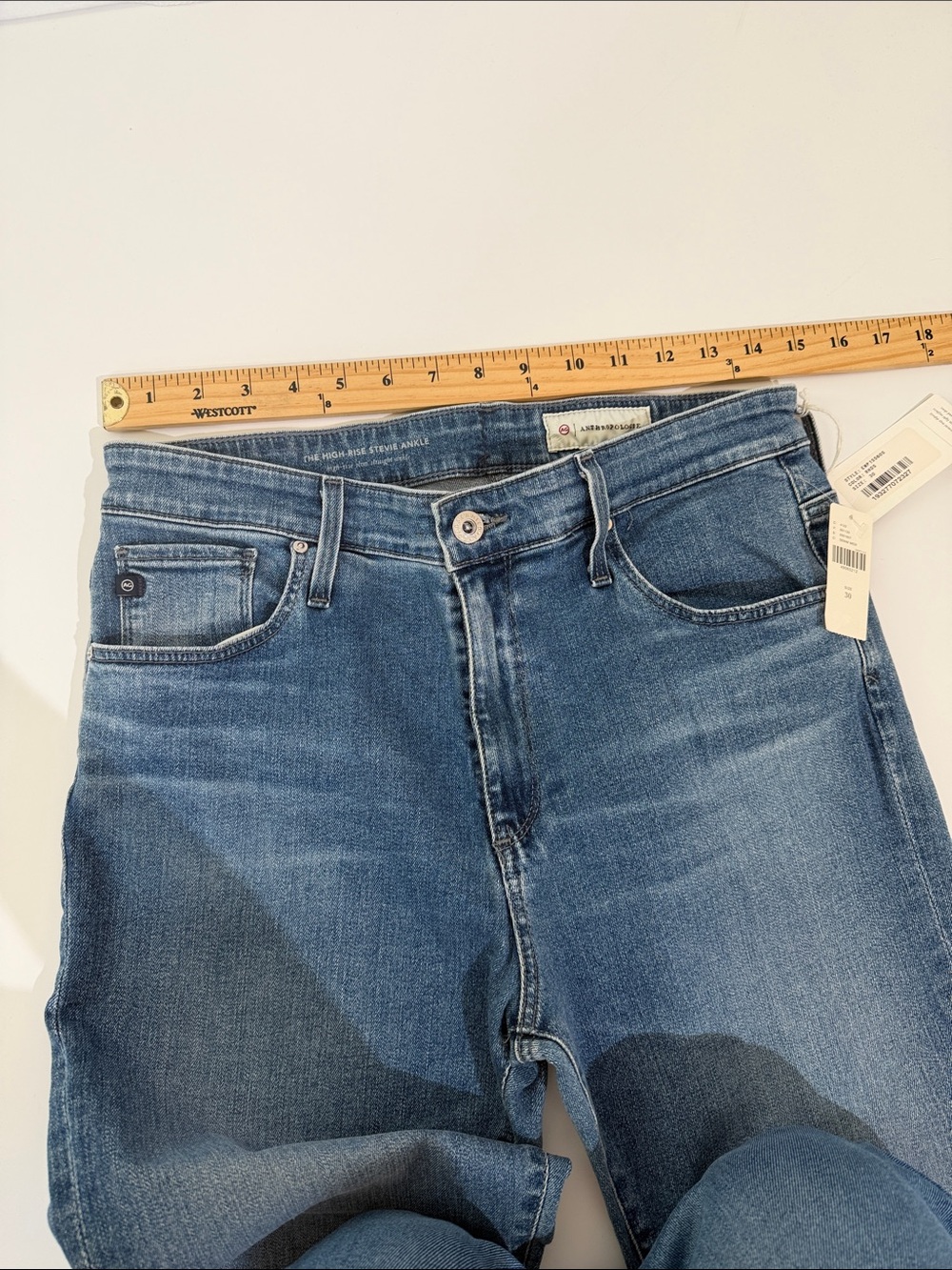 NWT Anthropologie AG Jeans Size 30 High Rise Stevie Ankle - Picture 7 of 10